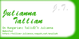 julianna tallian business card